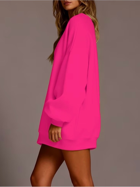 SHOP NEON AURA Dresses & Skirts - Neon Pink Sweatshirt Dress NWOT